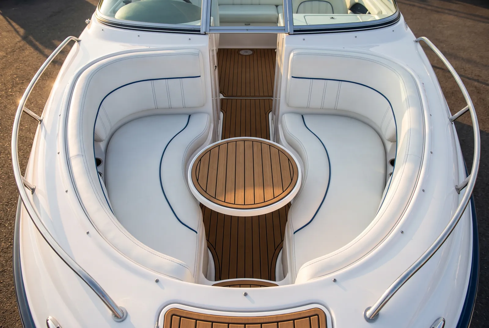 Detail van een Bayliner Bowrider