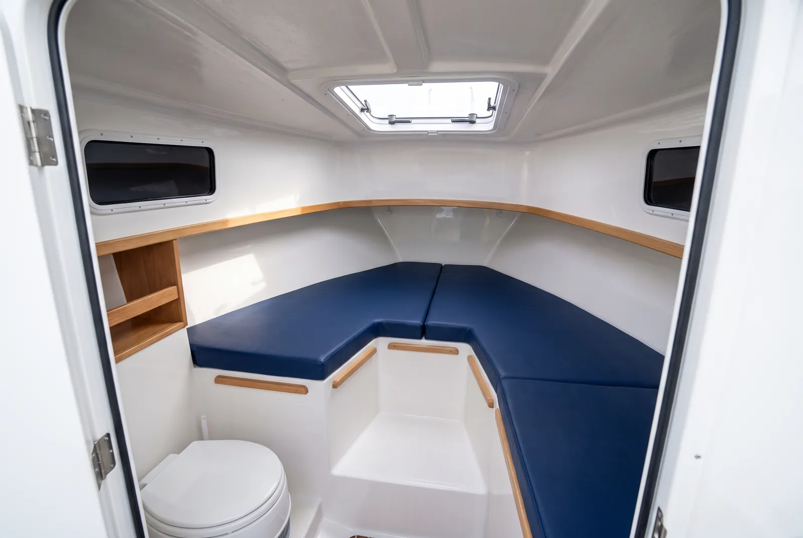 Detail van een Bayliner Kajuitboot