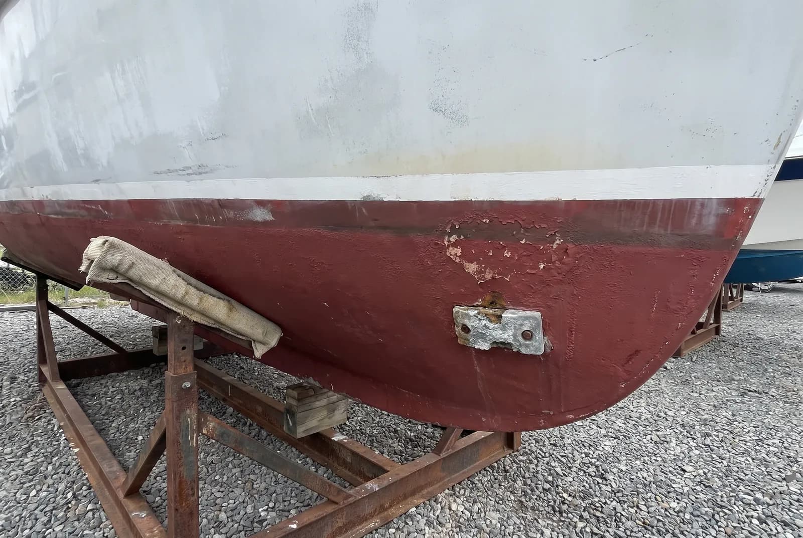 Detail van een Motorboot