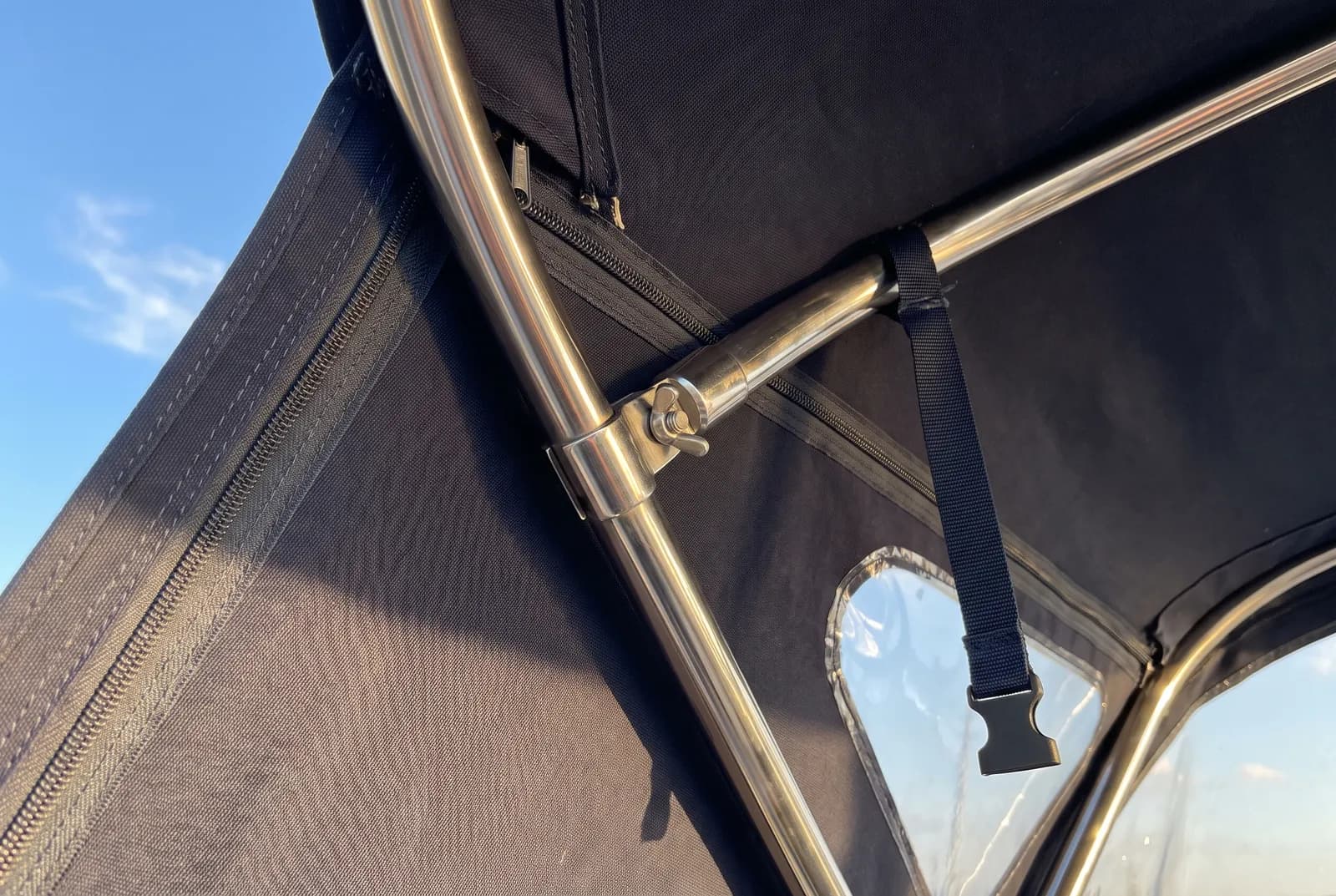 Detail van een Chaparral Buiskap